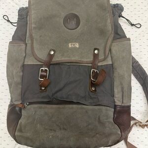 Billykirk Waxed Canvas & Leather Standard Issue Backpack - Made in the USA